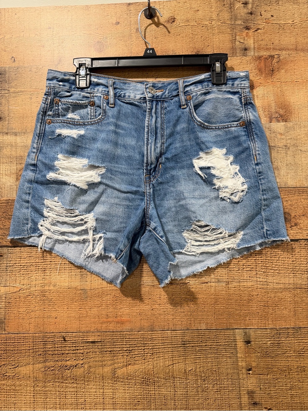 American Eagle Outfitters Blue Denim 90s Boyfriend Shorts Size 8